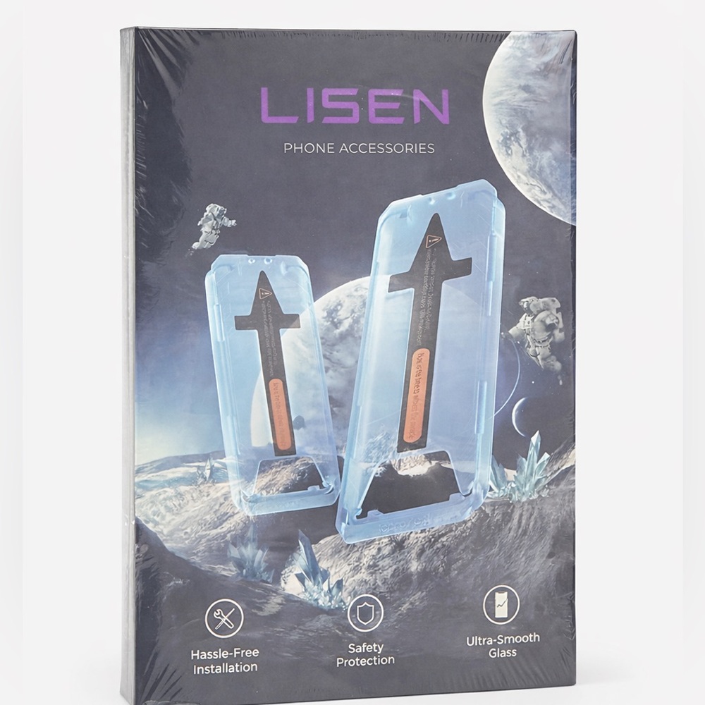 LISEN Phone Accessories - Clear Blue Screen Protector Installation Kit